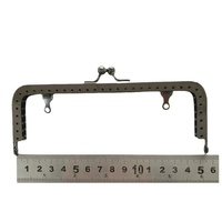 Deepeel BS209 8.5-18.5cm matériel accessoire sac poignées baiser fermoir bricolage supports de couture portefeuille métal GunBlack carré sac à main cadre