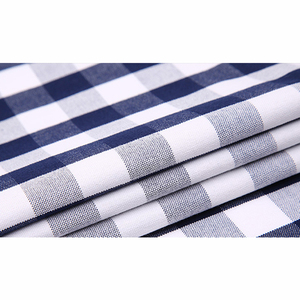 En gros bouton vers le bas des chemises hommes coton slim fit hommes casual plaid robe chemise - Product Image 5