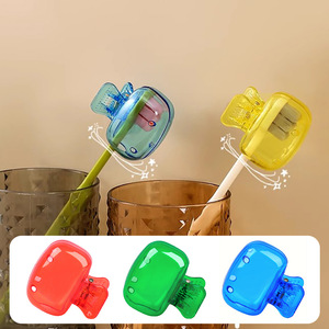 Organizador de cepillos de dientes popular para comercio electrónico transfronterizo, esencial para viajes, tapa protectora para cepillos de dientes, cepillo de dientes portátil de plástico - Product Image 5