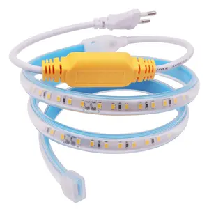 led tht 15 deagree SMD2835 10CM/Cut led light strip 15m with EU Plug Power Cord