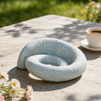 Assiette en porcelaine artisanale créative en forme de serpent irrégulier pour la décoration de la maison