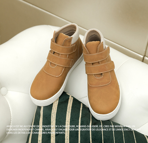 รองเท้าบูทหุ้มข้อหนังสำหรับเด็กผู้ชายอายุ 6 ถึง 12 ปี รองเท้าฤดูใบไม้ร่วงฤดูหนาว - Product Image 2