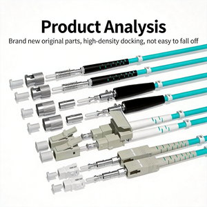 Cable de Fibra Óptica OM3 de Larga <span class=keywords><strong>Distancia</strong></span> 10G, 20m 30m 50m, LC LC SC SC Dúplex Multimodo, Cable de Conexión Óptica Preterminado para Interiores - Product Image 6