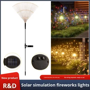 Feux d'artifice solaires LED pour jardins extérieurs, petites cours, ambiance ciel étoilé, décoration de balcon, aménagement paysager communautaire - Product Image 2