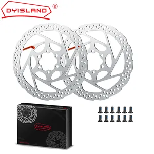 DYISLAND Quality Wear-Resistant 2Pcs Bike Disc Brake Rotors 160mm/180mm for Road Bike Mountain Bike BMX MTB Bicycle Brake Discs