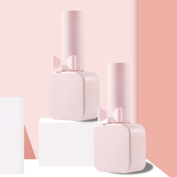 Botol Kaca Gel Kuku Matte Persegi 15ml Warna Kustom, Kemasan Kosmetik Minyak Kuku Mewah Kosong
