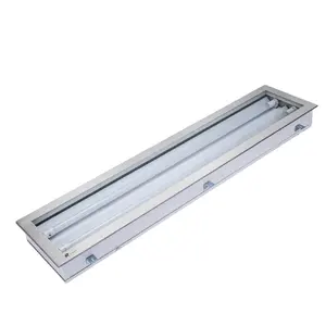 top openable cleanroom industry walkable ceiling 1x4ft stainless steel door frame T5 T8 LED light fixture