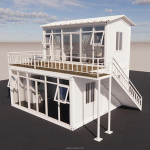 Casa Contenedor <span class=keywords><strong>de</strong></span> Lujo <span class=keywords><strong>de</strong></span> Dos Niveles, Desmontable, con Balcón, Vivienda Modular <span class=keywords><strong>de</strong></span> Alta Gama para Desarrollo <span class=keywords><strong>de</strong></span> Resorts - Product Image 1