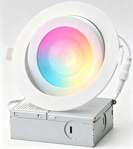 ไฟดาวน์ไลท์ LED อัจฉริยะแบบฝังขนาด 3.5-6 นิ้ว เปลี่ยนสีได้ RGB ควบคุมผ่าน WiFi 2.4GHz บลูทูธ แอป Tuya และ Siri พร้อมไฟเพดาน - Product Image 5