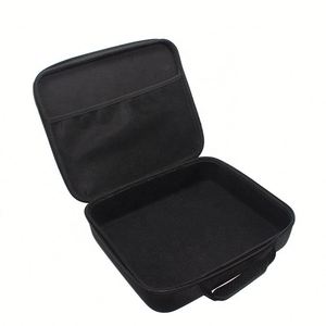 Étui portable ODM en mousse EVA imperméable et résistant à l'usure, noir, carré, avec fermeture éclair, pour chargeurs et accessoires de voyage 6 pouces - Product Image 1