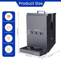Distributeur automatique de nourriture pour chien, cage suspendue, distributeur de nourriture pour animaux de compagnie suspendu, 15 lb, pour les races de grande taille