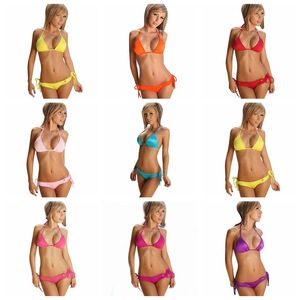 Jeune fille Sexy chaude <span class=keywords><strong>Micro</strong></span> femmes matures en petits bikinis personnaliser la conception Logo privé impression numérique femmes maillots de bain vêtements de plage - Product Image 3