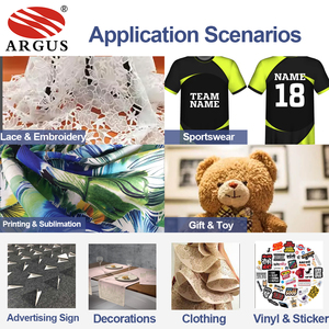 Machine de découpe laser CO2 <span class=keywords><strong>ARGUS</strong></span> à double tête laser 1814 100W avec caméra CCD, système d'alimentation automatique, découpe de tissus, refroidissement par eau, AI/BMP/PLT - Product Image 5