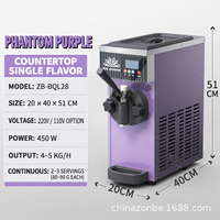 Dezoton Commerciële Soft Serve IJsmachine Compacte Verticale Frozen Yogurt Maker Staande RVS