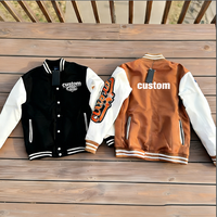 Vestes universitaires surdimensionnées à capuche coupe-vent en molleton épais d'hiver personnalisées OEM, streetwear vintage avec patchs brodés en chenille