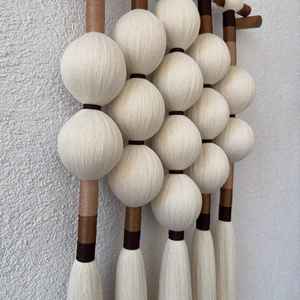 Dimensioni personalizzabili colore macramè parete arte grande verticale Mandal Insumos appendere decorazioni per anniversario di compleanno in cotone - Product Image 5