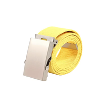 Cinturón Casual de Lona Multicolor con Correa Ajustable y Hebilla de Acero para Jeans y Pantalones de Adolescentes