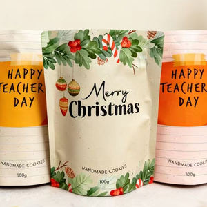 ถุงซิปซิปกันความชื้นเกรดอาหารพิมพ์ลายได้ชัดเจนถุงลูกอมคุกกี้กาแฟถั่วถุงแบบตั้ง - Product Image 5