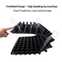 Barquettes de semis en PET noires de 120g, profondes, non toxiques et inodores, réutilisables, robustes, pour serres et légumes.
