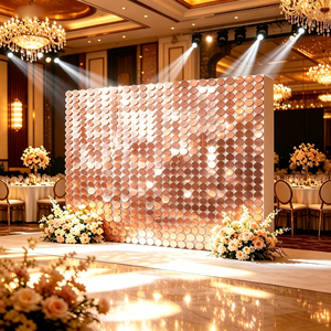 Fondo de Lentejuelas Redondas de PET, Pared Brillante para Fiestas, Eventos, Bodas, Decoración de Cabina de Fotos - Product Image 3