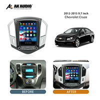 Bingkai Panel Navigasi Kontrol Pusat 9,7 inci Chevrolet Cruze 2012-2015 Bingkai Radio Stereo Mobil