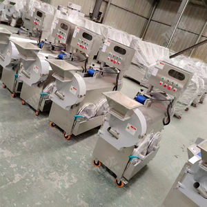 Tự động thép không gỉ đôi đầu trái cây và rau quả hành tây Nhẫn Dứa Cam <span class=keywords><strong>Slicer</strong></span> cắt slicing máy - Product Image 3