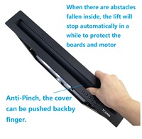 Moniteur Vertical motorisé de bureau électrique avec Microphone pour système de Table de conférence