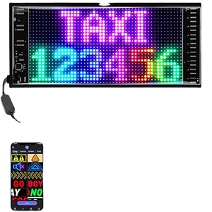 Paneles de visualización <span class=keywords><strong>LED</strong></span> flexibles RGB impermeables Diy de transmisión inalámbrica para ventana trasera - Product Image 6