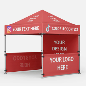 Heavy Duty Professional 10x10 Waterproof Aluminum Frame <strong>Folding</strong> Canopy Tent Custom Logo <strong>Gazebo</strong> Cover Commercial Trade Show - Product Image 1