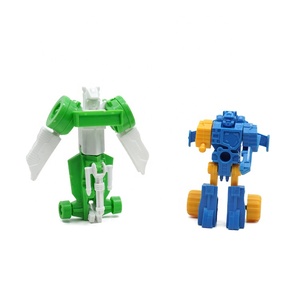 Voiture de <span class=keywords><strong>chariot</strong></span> <span class=keywords><strong>robot</strong></span> déformée en plastique jouets de déformation transformés pour l'oeuf surprise d'enfants - Product Image 4