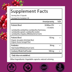 Probióticos Vaginales para Mujeres, Equilibrio del pH, Control de Olores, Equilibrio de la Flora Vaginal, Salud Femenina - Product Image 2