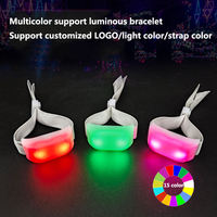 Bracelets LED Xyloband à télécommande DMX 15 couleurs pour fêtes, concerts et promotions