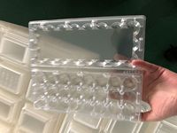 Plateau d'œufs de caille en plastique transparent 24 trous jetable de haute qualité