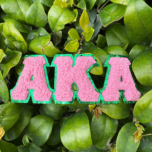 Индивидуальные нашивки с греческими буквами, вышитые на заказ, нашивки с буквами Zeta Phi Beta Sorority, нашивки из синели для одежды - Product Image 1