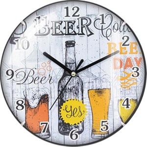 Reloj de pared de plástico abullonado decorativo para el hogar, regalo, <span class=keywords><strong>café</strong></span>, té o cerveza, 12 pulgadas - Product Image 2