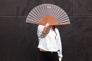 Customize Hand Held Fans Ironwood Foldable Customized Wood Chinese Hand Fan for Party Favor Custom Wooden Fans Home Decor - Product Image 3