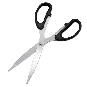 Office Scissors Stainless Steel Black Handle Straight Head For Home Use Paper Cutting - Product Image 2