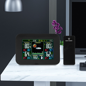 Top Bán Máy Tính Để Bàn Hiện Đại Không Dây Kỹ Thuật Số Trạm Thời Tiết Đồng Hồ Thông Minh Điện Tử Với Lịch Tính Năng - Product Image 5