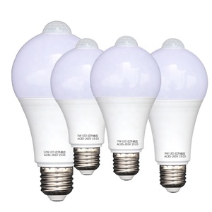 9w 12W E27/B22 Led <strong>Light</strong> <strong>Bulb</strong> Residential Lighting Warm White 2800k White 6500k Pir <strong>Motion</strong> <strong>Sensor</strong> <strong>Bulb</strong> - Product Image 1