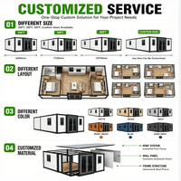 Cogsun Casa Contenedor Prefab pour la construction de maisons miniatures, unité de logement modulaire portable
