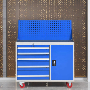 Chariot à outils en fer multi-tiroirs personnalisable OEM pour ateliers et garages Bancs de travail mobiles pour le stockage d'outils dans les entrepôts de l'usine - Product Image 5