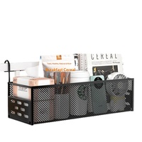 Panier de rangement suspendu pour chevet, sans perçage, design métallique moderne et minimaliste, pour l'organisation de la cuisine