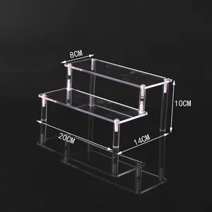 Disassemble multi layers acrylic lipstick nail polish perfume toys figures scale car models display rack holder stand