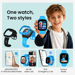 LAGENIO K3 Smartwatch 4G <span class=keywords><strong>con</strong></span> SIM, GPS, LBS, WIFI, SOS, Modalità Classe, Impermeabile IP68, Videochiamata HD, Certificato FCC CE RoHS, Orologio Intelligente per Bambini - Product Image 2
