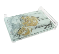 Petit plateau acrylique parfum flaque preuve, plateau décoratif Hallah conseil peint Kosel