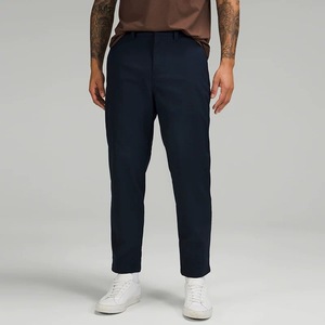 Pantalones Oxford vintage de corte recto, elegantes y casuales, transpirables, color limón, de corte ajustado para hombre, marca LULU - Product Image 3