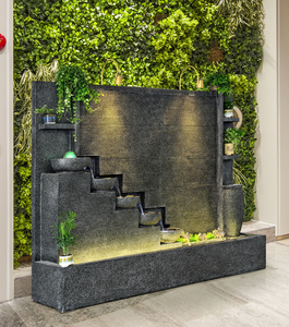 7.3ft Deluxe Extérieur <span class=keywords><strong>Fontaine</strong></span> D'eau Panneau Mur <span class=keywords><strong>Fontaine</strong></span> Cour Décoration <span class=keywords><strong>Fontaine</strong></span> Cascade Béton Durable Ciment En Cascade - Product Image 4