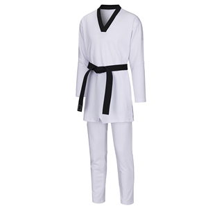 Professional Traditional Taekwondo Training Uniform Sets Stretch Breathable Quick Dry <b>Light</b> Weight Unisex Adult Custom Front - Product Image 1