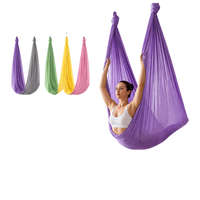 Yueda 5* 2,8 Meter Breite Hochwertiges Nylon Anti-Rutsch Flugyoga-Bett Low Stretch Aerial Yoga Hängematte Set