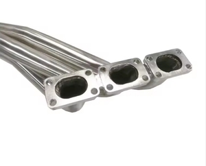 Pièces de système de moteur automatique à haut débit en acier inoxydable 409 collecteur d'échappement poli pour BMW E39 E54 - Product Image 6